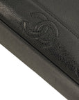 CHANEL 1996–1997 Coco Mark Caviar Leather Chain Shoulder Bag