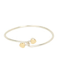 TIFFANY & CO. SV925 K18YG Double Heart Bracelet