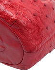 CHANEL 1986-1988 Drawstring Chain Ostrich Shoulder Bag