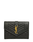 YVES SAINT LAURENT Cassandra Logo Trifold Wallet