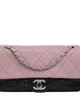 CHANEL 2008–2009 Matelassé Bicolor Chain Shoulder Bag