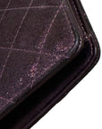 CHANEL Matelassé Tweed Bi-fold Long Wallet
