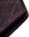 CHANEL Matelassé Tweed Bi-fold Long Wallet