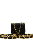 CHANEL Mini Mini Matelassé Lambskin Belt Bag