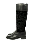 SALVATORE FERRAGAMO Embroidered Long Boots