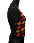 CHRISTIAN DIOR V-neck Sleeveless Cardigan Tops