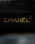 CHANEL 1991-1994 Coco Mark V-Stick Chain Lambskin Shoulder Bag
