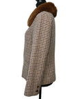 BURBERRY Eco-Fur Tweed Outerwear