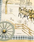 HERMES Carre 90 "Bull & Mouth" Mail Coach Silk Scarf