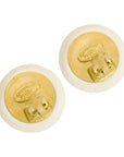 CHANEL Coco Mark Button Earrings