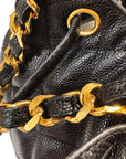 CHANEL 1994–1996 Drawstring Style Caviar Leather Backpack / Handbag