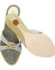 CHANEL Coco Mark Marine Mules Sandals