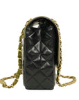CHANEL Matelassé Chain Bicolor Shoulder Bag