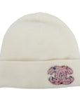 CHANEL Knit Hat With Coco Mark