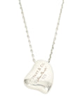 TIFFANY & CO. Curved Heart Necklace in Sterling Silver SV925
