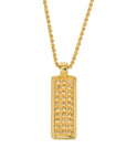 CHRISTIAN DIOR Trotter Line Stone Necklace