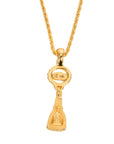 CHRISTIAN DIOR CD Logo Rhinestone Necklace