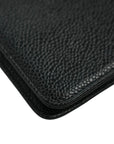 CHANEL 1997–1999 Coco Mark Caviar Leather Planner Cover