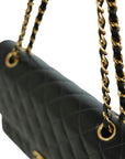 CHANEL 2004-2005 Matelassé 25W Chain Shoulder Bag in Caviar Skin