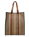 BURBERRY Stripe Tote Bag