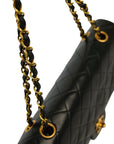 CHANEL 1994–1996 Matelassé Double Flap Lambskin Shoulder Bag