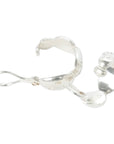 CHANEL Ag925 Hoop Earrings