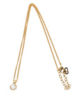 CHRISTIAN DIOR Round Circle Rhinestone Necklace