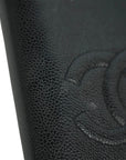 CHANEL 1997–1999 Coco Mark Caviar Leather Planner Cover