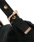 FENDI Corduroy Mamma Baguette Shoulder Bag