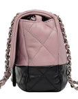CHANEL 2008–2009 Matelassé Bicolor Chain Shoulder Bag