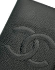 CHANEL 1996-1997 Caviar Skin Coco Mark Card Case