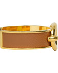 HERMES Chaine d'Ancre Leather Bangle