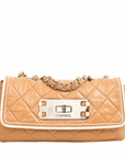 CHANEL 2008–2009 2.55 Chain Matelasse Bicolor Shoulder Bag