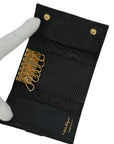 SALVATORE FERRAGAMO Lizard Pattern Vara Plate Key Case