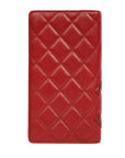CHANEL 2009–2010 Cambon Coco Mark Matelassé Long Wallet