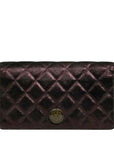 CHANEL Matelassé Tweed Bi-fold Long Wallet