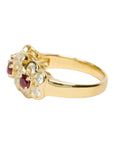 K18 Natural Ruby 0.60ct Diamond 0.83ct Ring