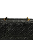 CHANEL 1994–1996 Matelassé Double Flap Lambskin Shoulder Bag