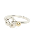 TIFFANY & CO. SV925 K18YG Love Knot Ring