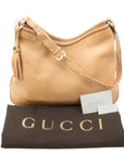 GUCCI 257026 Leather Gold Hardware Shoulder Bag