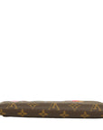 LOUIS VUITTON Monogram Pochette Weekend Long Wallet / Shoulder Bag 2-Way M63857