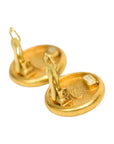 CHANEL Button Earrings