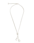 CHRISTIAN DIOR CD Logo Rhinestone Necklace