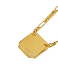 CHRISTIAN DIOR Square CD Logo Necklace