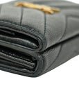 YVES SAINT LAURENT Logo Triple Fold Mini Wallet