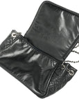 CHANEL 2009-2010 Matelassé Coco Mark Lambskin Shoulder Bag