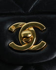 CHANEL 1994–1996 Matelassé Double Flap Lambskin Shoulder Bag