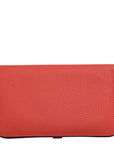 HERMES Dogon GM Taurillon Clemence Wallet