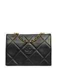 CHANEL 1986-1988Matelasse Chain Coco Mark Lambskin Shoulder Bag