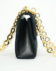 SALVATORE FERRAGAMO Suede Gancin Mini Shoulder Bag